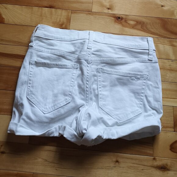 Hollister High Rise Short 3" White Size 25 - Picture 3 of 3